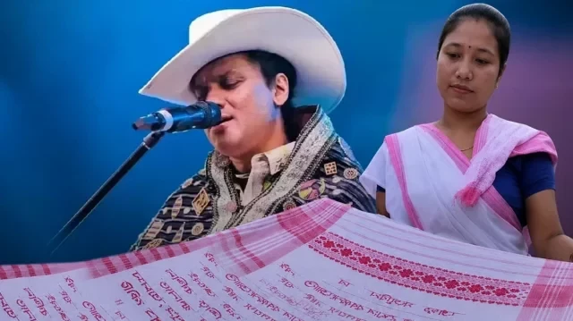 ২৫ ফুটের গামছায় জুবিনের সুর ও উক্তি ফুটিয়ে শ্রদ্ধা জানালেন ডালিমি