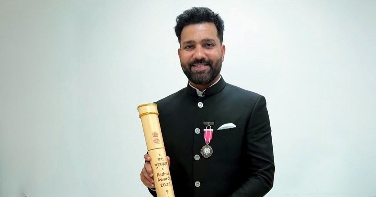 মহিমান্বিত 'পদ্মশ্রী' পদকে ভূষিত হলেন অধিনায়ক রোহিত শর্মা