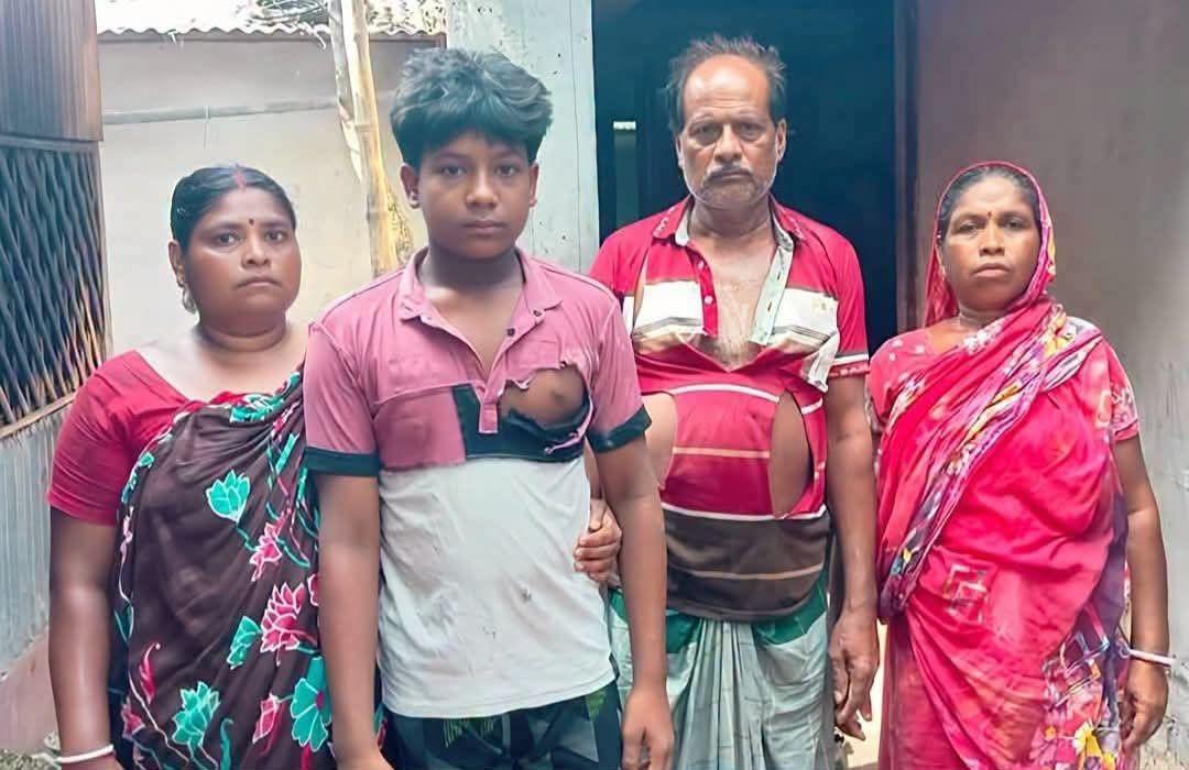 গোপালগঞ্জ জেলার কাশিয়ানীর রামদিয়াতে হিন্দু পরিবারের শিশুসহ ৪ সদস্যকে মারধর