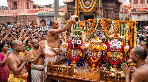 জগন্নাথদেবের স্নানযাত্রায় খুলবে ভাগ্যের দুয়ার: জানুন পুণ্য তিথি ও অলৌকিক সুখ-সমৃদ্ধির শাস্ত্রীয় নিয়মাবলী