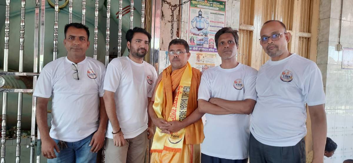 ব্রাহ্মণবাড়িয়া শ্রীশ্রী কালভৈরব মন্দিরে মহাকালের পূজা অনুষ্ঠিত