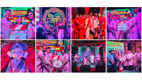 গণেশ চতুর্থীতে বলুয়ার দিঘিতে টিম শ্রীকৃষ্ণের জাদুকরী কনসার্ট, ভক্তদের উল্লাসে মুখরিত মহাশ্মশানঘাট
