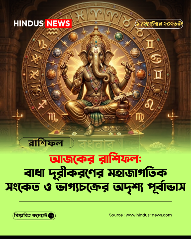 আজকের রাশিফল: বাধা দূরীকরণের মহাজাগতিক সংকেত ও ভাগ্যচক্রের অদৃশ্য পূর্বাভাস