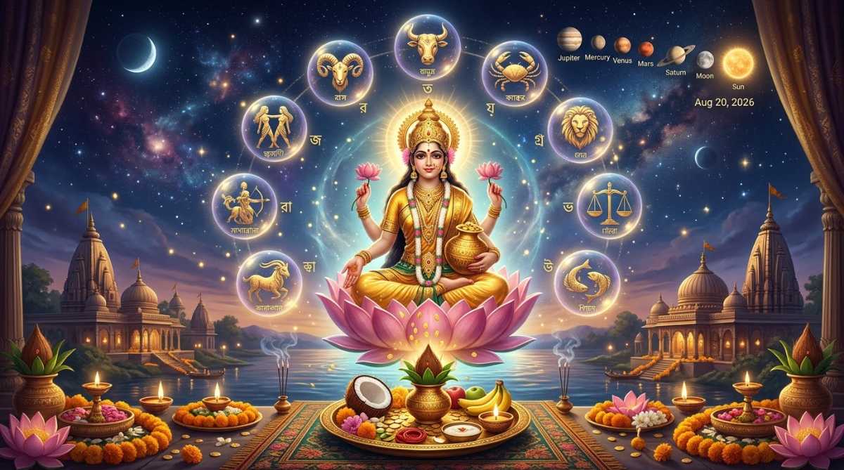 আজকের রাশিফল: মা লক্ষ্মীর অলৌকিক কৃপায় আজ কি খুলবে কোনো রাশির বন্ধ ভাগ্যের গোপন দুয়ার?