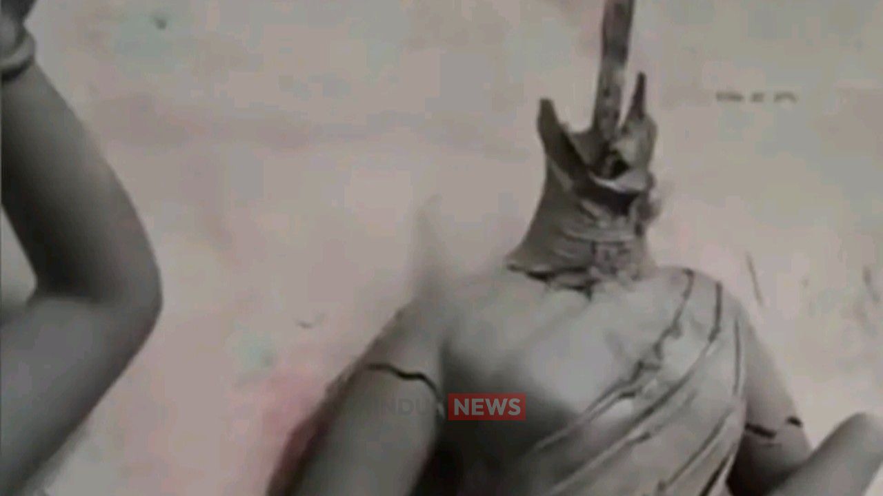 খয়েরচারা মাতৃমন্দিরে গভীর রাতে ৩ প্রতিমা ভাঙচুর