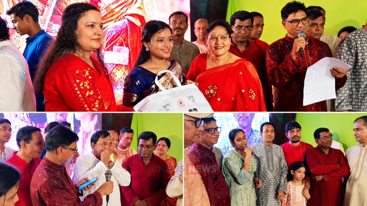 চট্টগ্রাম  সতীশ বাবু লাইন পূজা উদযাপন পরিষদের উদ্যোগে শুভ মহালয়া শুভসূচনা 